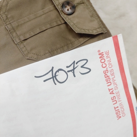 Lucky Brand 100% Cotton Kaki Pockets Drawstring Military  Hooded Jacket P7073 - Picture 10 of 10